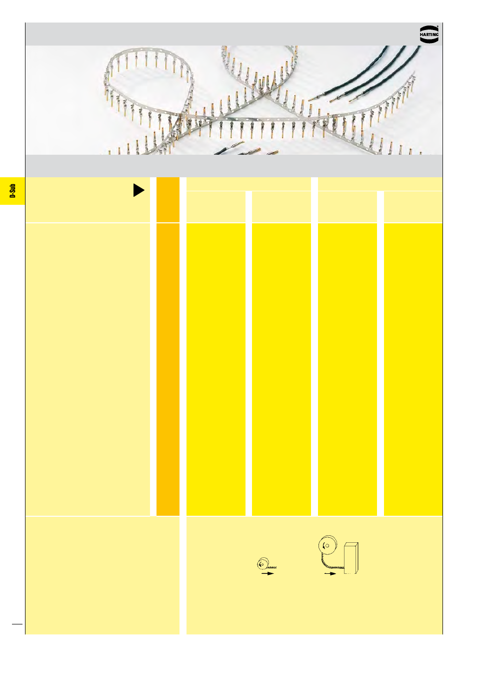 D-sub, Crimp contacts for high density connectors | Northern Connectors Harting D-sub Connectors, Housings & Accessories User Manual | Page 39 / 203