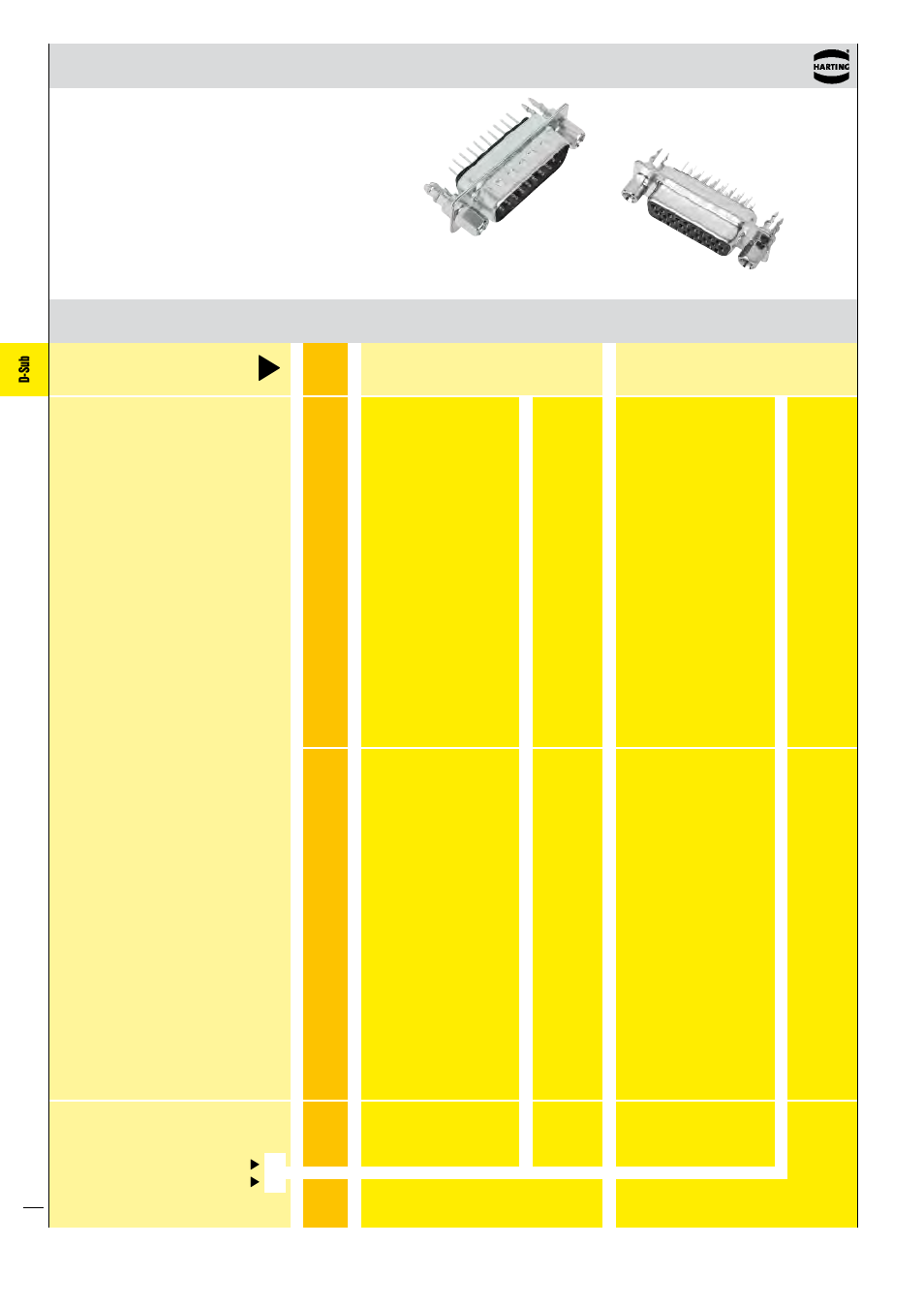 D-sub | Northern Connectors Harting D-sub Connectors, Housings & Accessories User Manual | Page 47 / 203