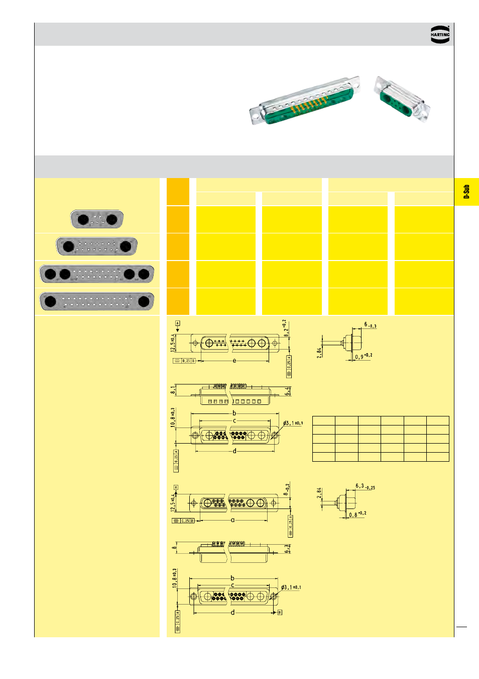 D-sub | Northern Connectors Harting D-sub Connectors, Housings & Accessories User Manual | Page 54 / 203