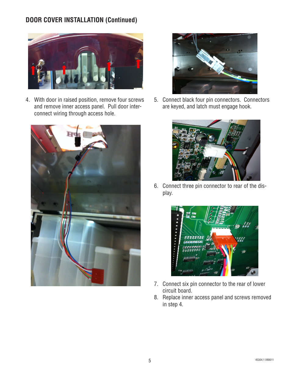 Door cover installation (continued) | Bunn IMIX 14 User Manual | Page 5 / 17