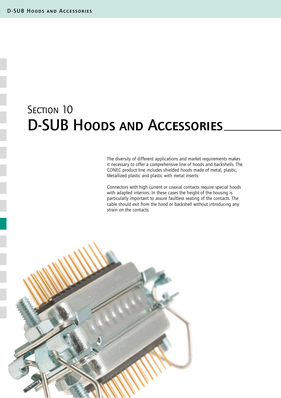 Northern Connectors Conec D-Sub Hoods & Accessories User Manual | 54 pages