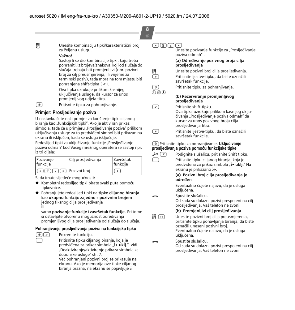 Siemens Euroset 5020 User Manual | Page 38 / 43