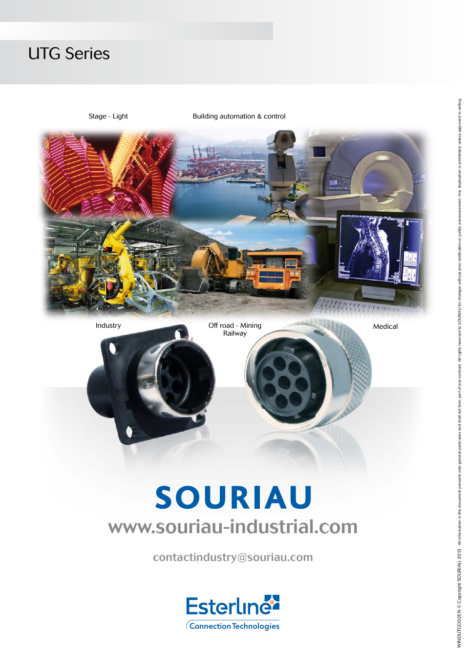 Utg series, Connection technologies | Northern Connectors Souriau UTG Plastic Circular Connectors with Metal Coupling User Manual | Page 32 / 32