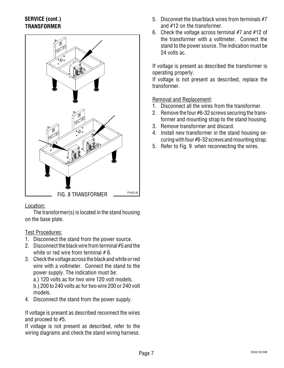 Bunn 2SH User Manual | Page 7 / 10