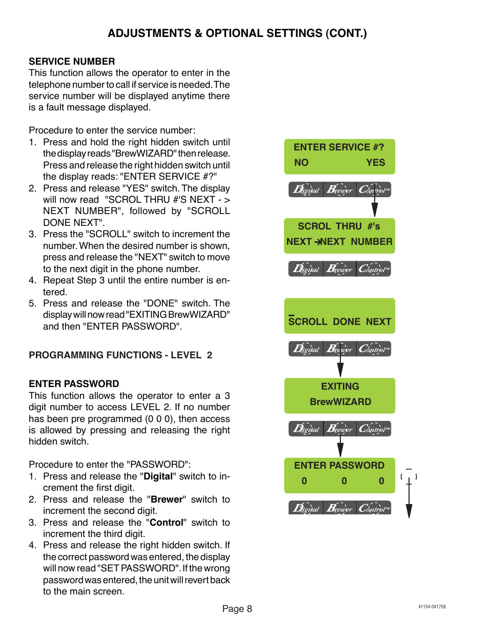 Bunn -O-Matic Brewer Axiom User Manual | Page 8 / 17