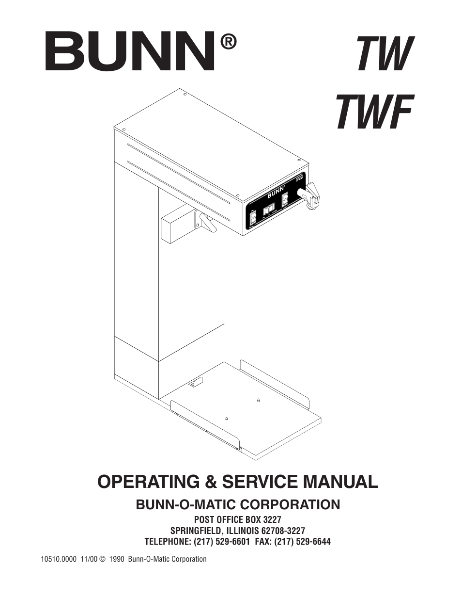 Bunn TWF User Manual | 32 pages