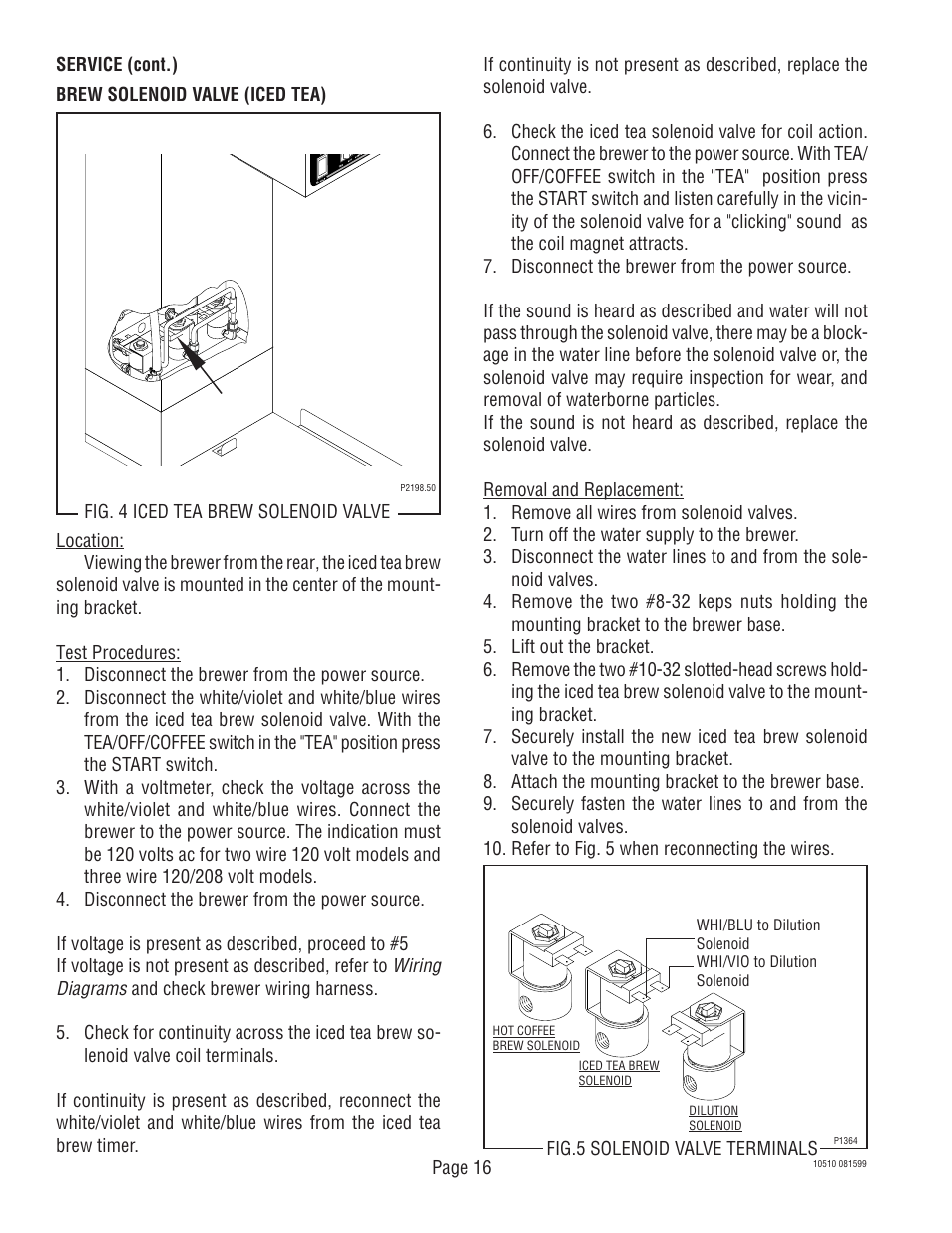 Bunn TWF User Manual | Page 16 / 32