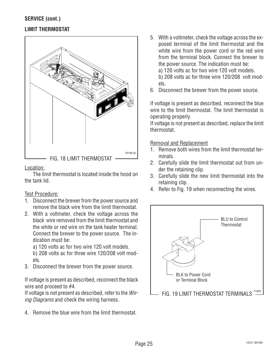 Bunn TWF User Manual | Page 25 / 32