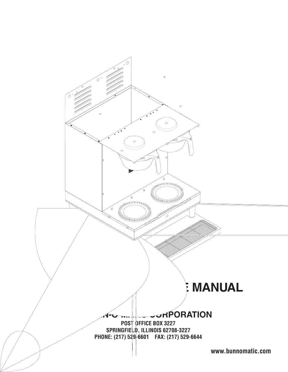 Bunn DUAL TM (Serial # DUAL010000 - Up) User Manual | 52 pages