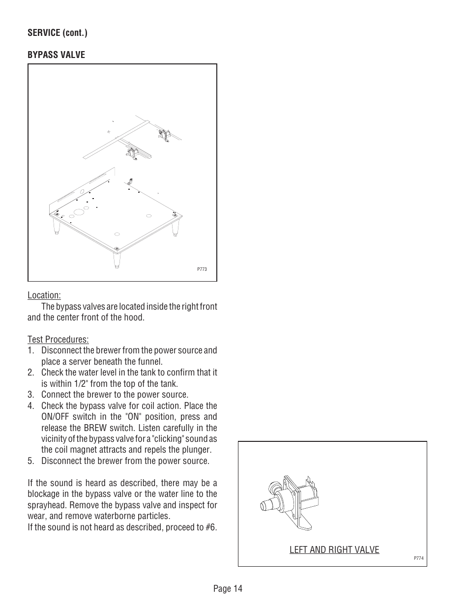 Bunn DUAL TM (Serial # DUAL010000 - Up) User Manual | Page 14 / 52