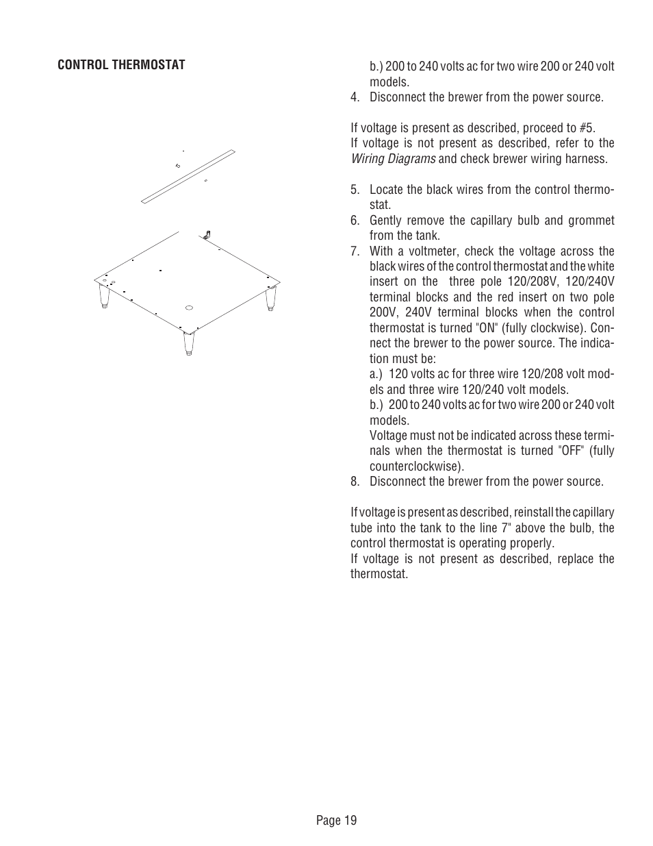 Bunn DUAL TM (Serial # DUAL010000 - Up) User Manual | Page 19 / 52