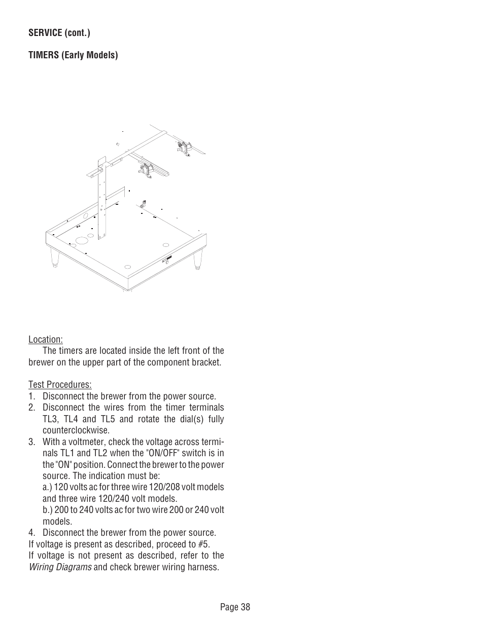 Bunn DUAL TM (Serial # DUAL010000 - Up) User Manual | Page 38 / 52