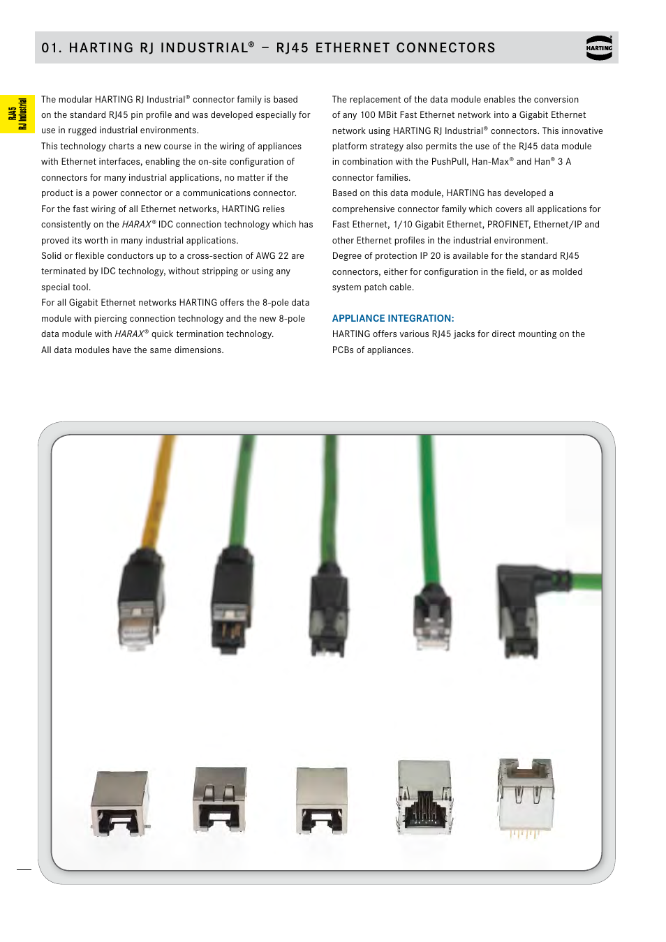 Harting rj industrial® – rj45 ethernet connectors | Northern Connectors Harting Industrial RJ45 Ethernet Connectors User Manual | Page 2 / 21