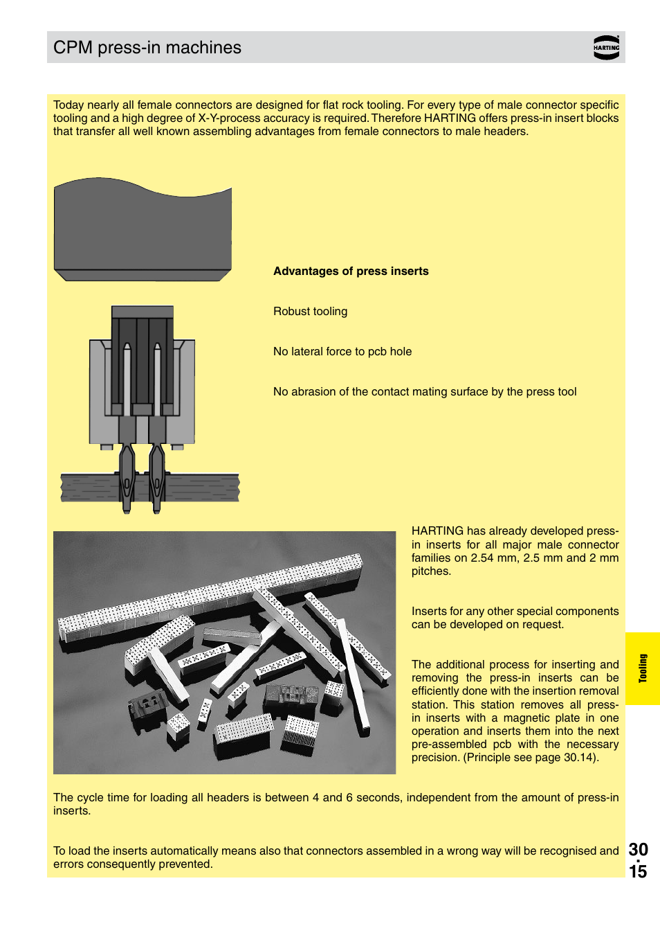 Cpm press-in machines | Northern Connectors Harting DIN 41 612 Connectors User Manual | Page 211 / 223