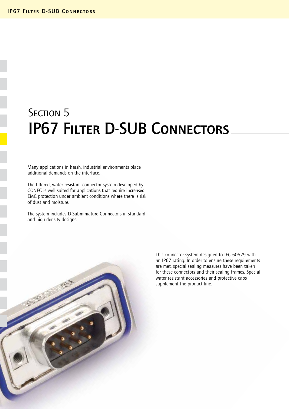 Northern Connectors Conec IP67 D-Sub Filter Connectors User Manual | 34 pages