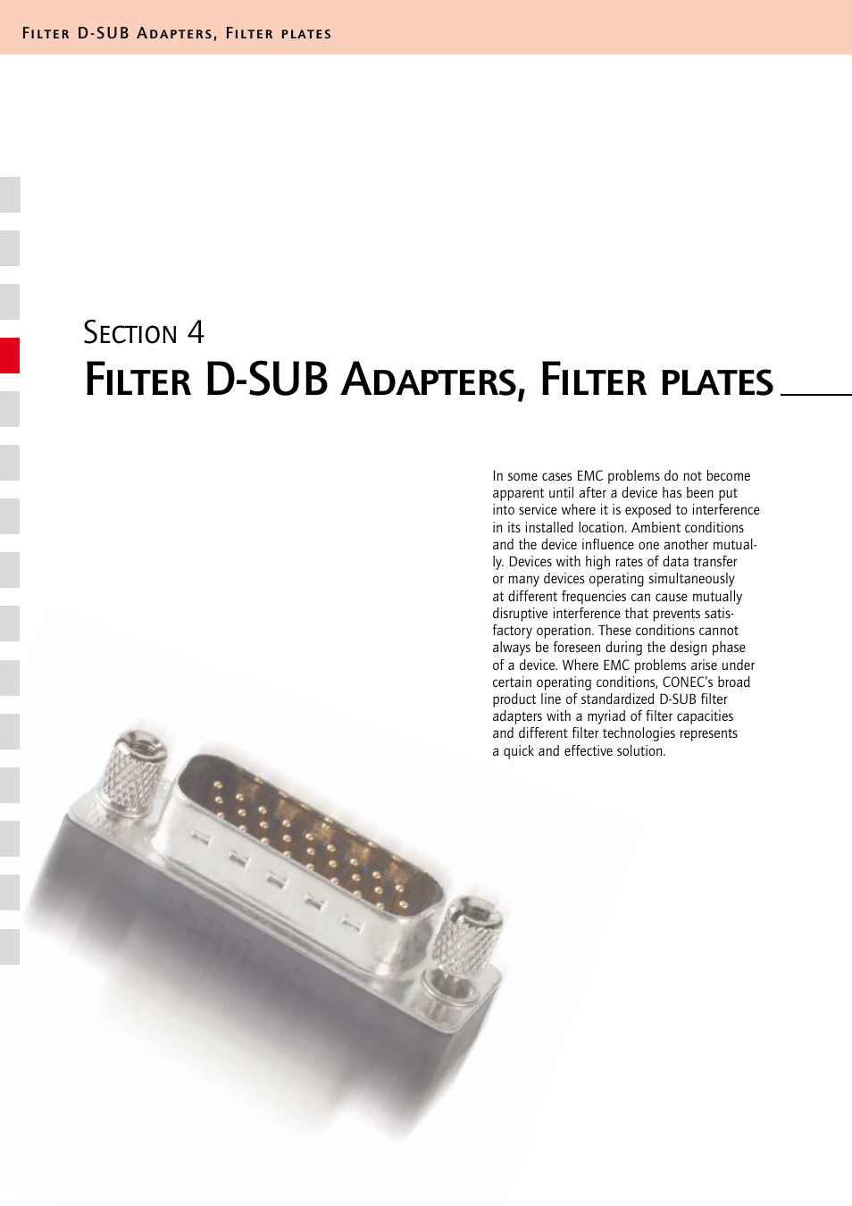 Northern Connectors Conec D-Sub Filter Adapters, Filter Plates User Manual | 22 pages