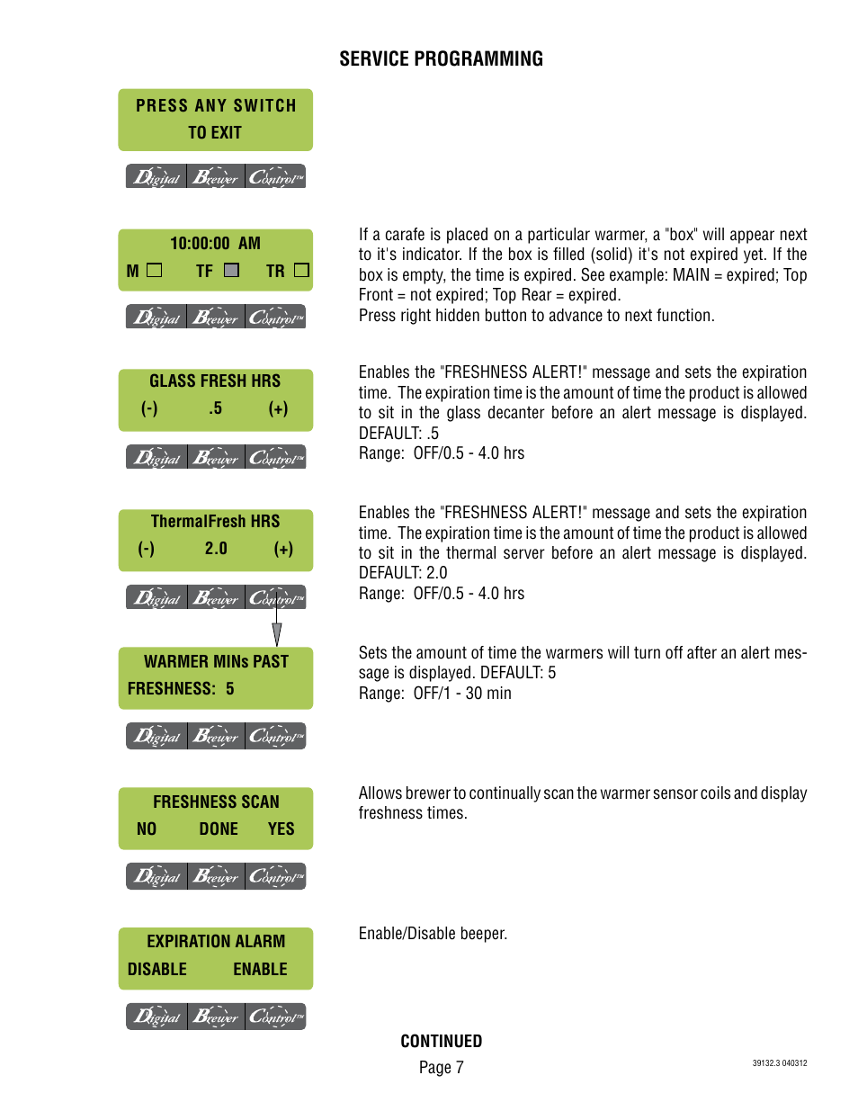 Bunn Brewise 39132 User Manual | Page 7 / 10