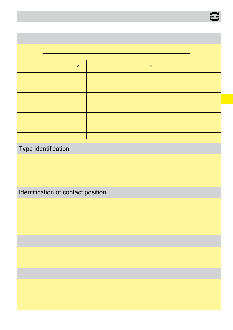 Han-com, Summary, Type identification | Identification of contact position, Comment for users, Accessories | Northern Connectors Harting HAN Industrial Rectangular Connectors User Manual | Page 115 / 536