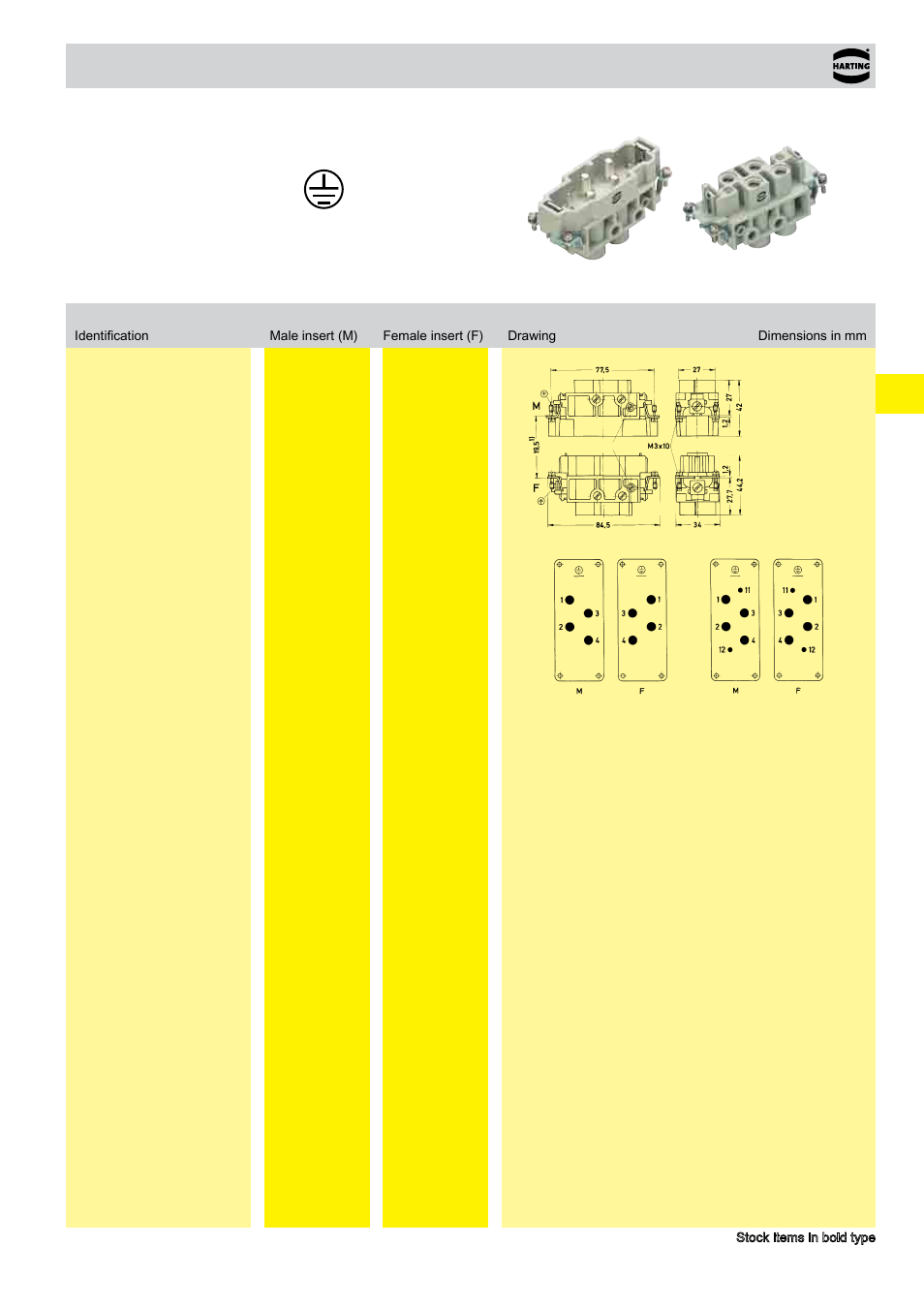 Han k 4/0, han, K 4/2 | Northern Connectors Harting HAN Industrial Rectangular Connectors User Manual | Page 121 / 536