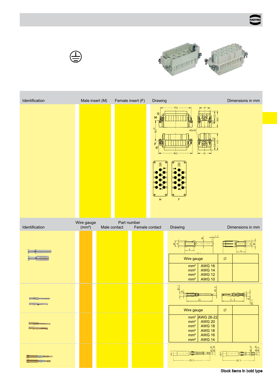 K 12/2 | Northern Connectors Harting HAN Industrial Rectangular Connectors User Manual | Page 127 / 536