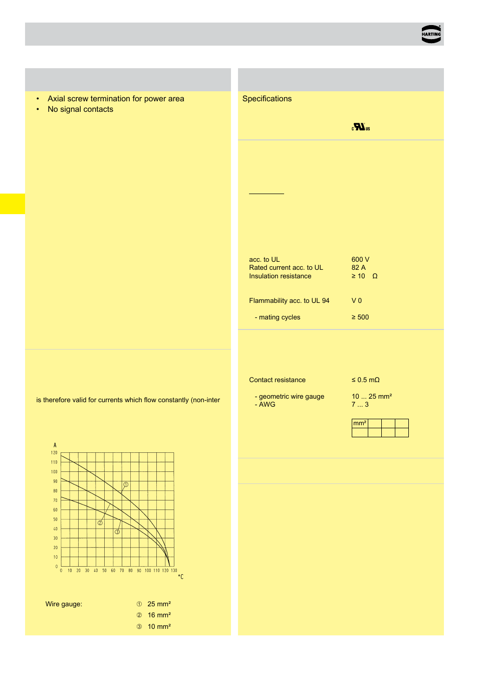 Han® k 8/0, K 8/0, K 8/0 features | Technical characteristics | Northern Connectors Harting HAN Industrial Rectangular Connectors User Manual | Page 132 / 536