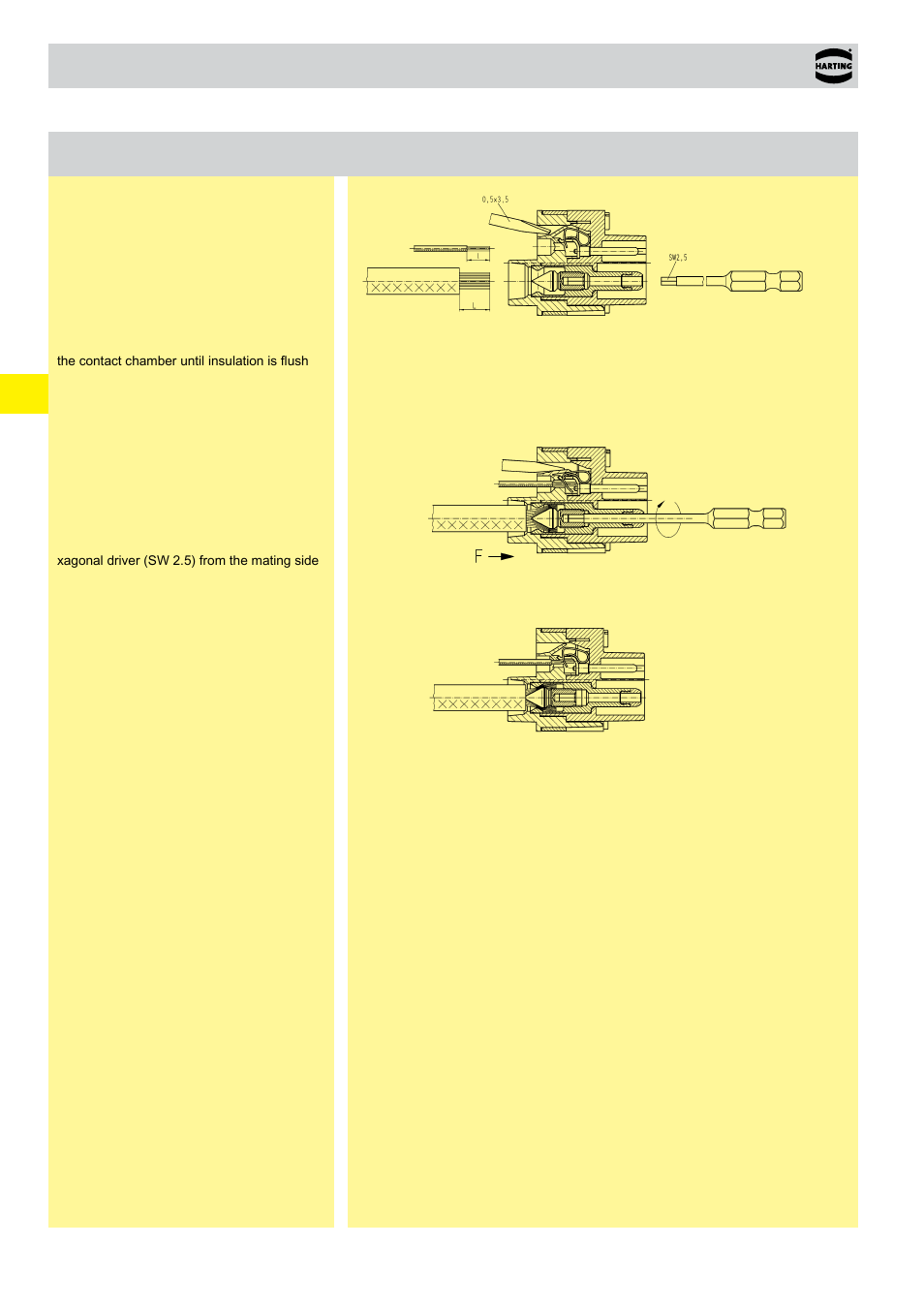 Assembly instructions han, K 4/4 / han, K 6/12 / han | K 6/6 / han, K 8/0, Assembly instructions, K 4/4 | Northern Connectors Harting HAN Industrial Rectangular Connectors User Manual | Page 134 / 536