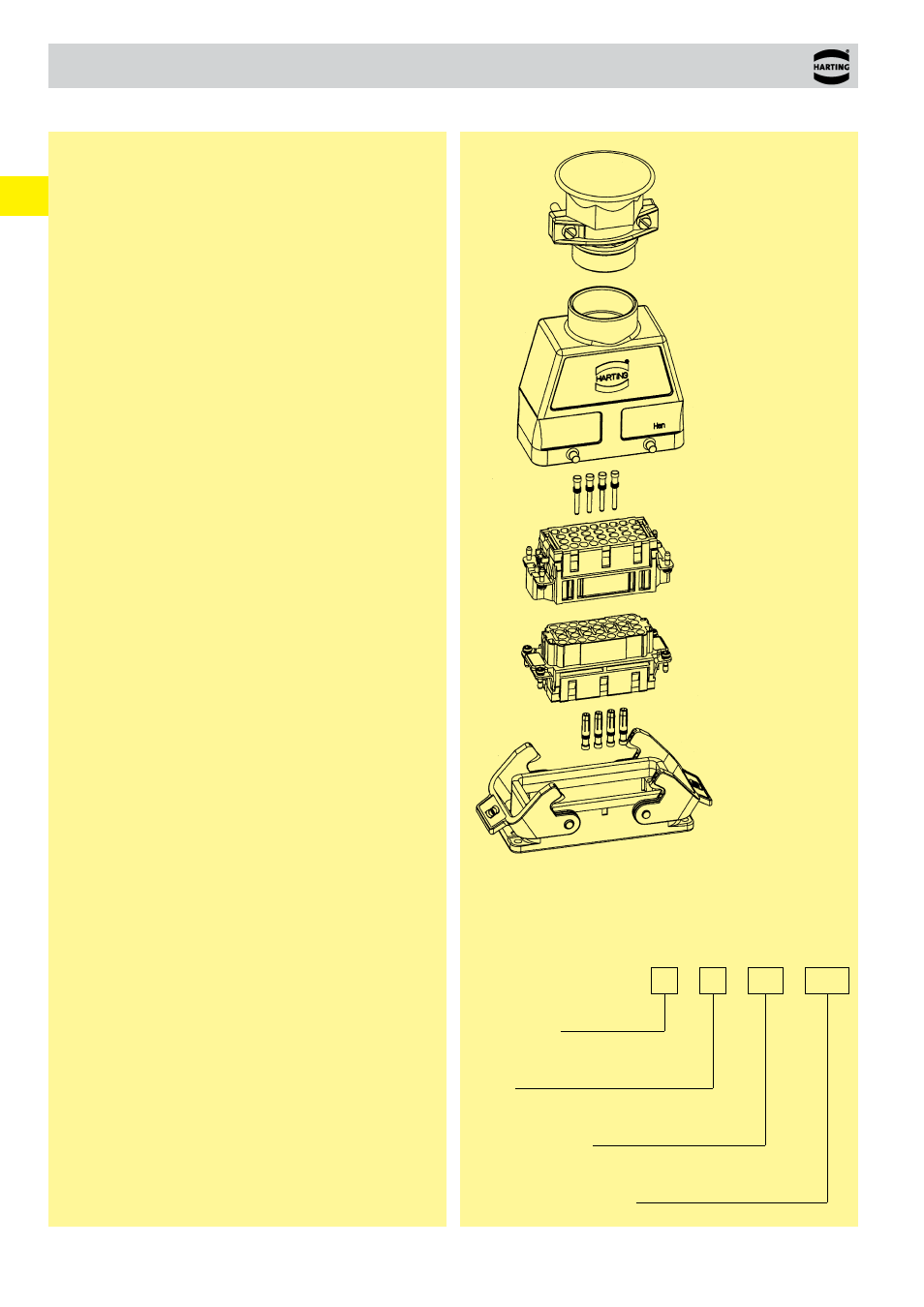 How to order connectors | Northern Connectors Harting HAN Industrial Rectangular Connectors User Manual | Page 14 / 536