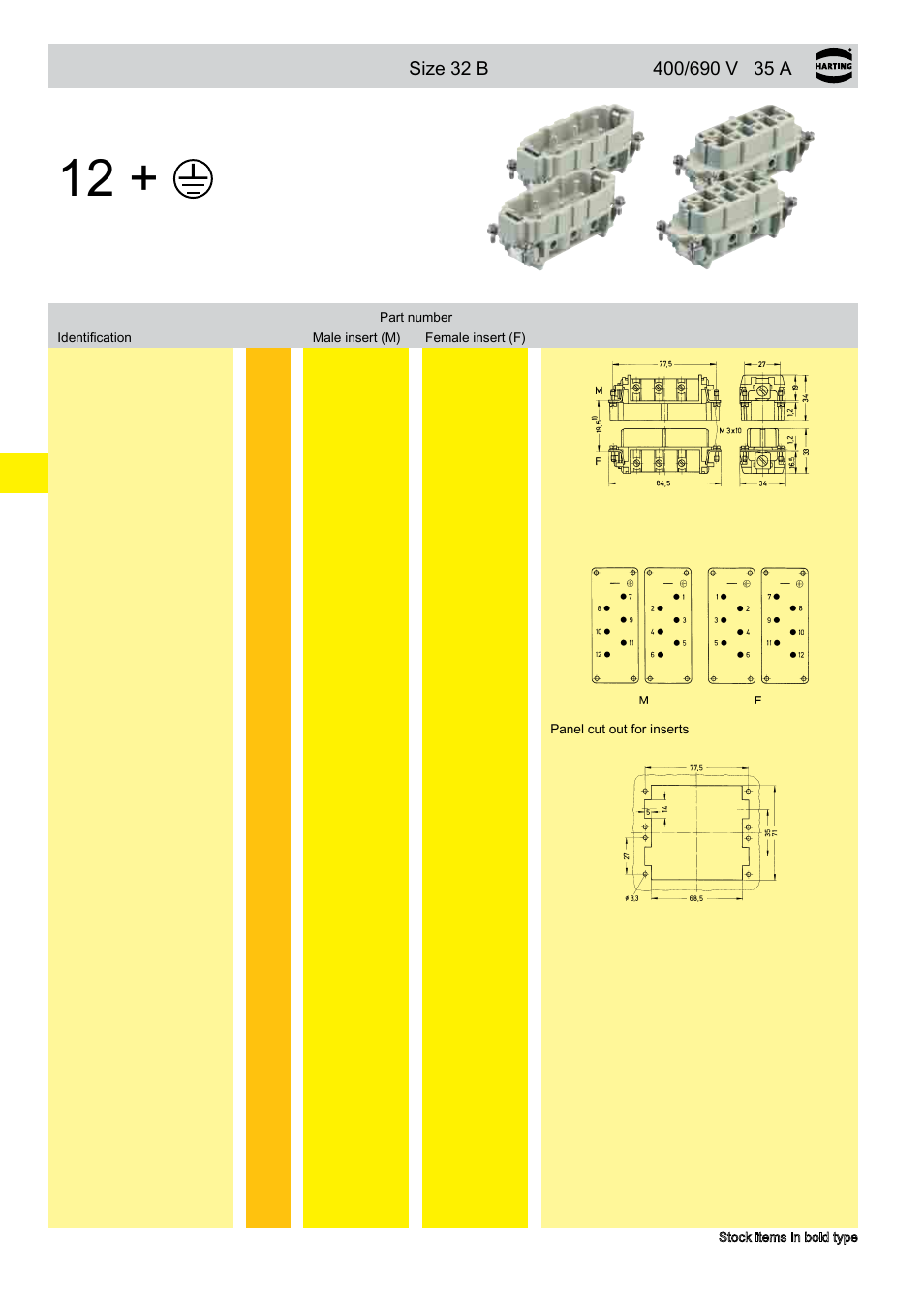 Han® 12 hsb, 12 hsb | Northern Connectors Harting HAN Industrial Rectangular Connectors User Manual | Page 141 / 536