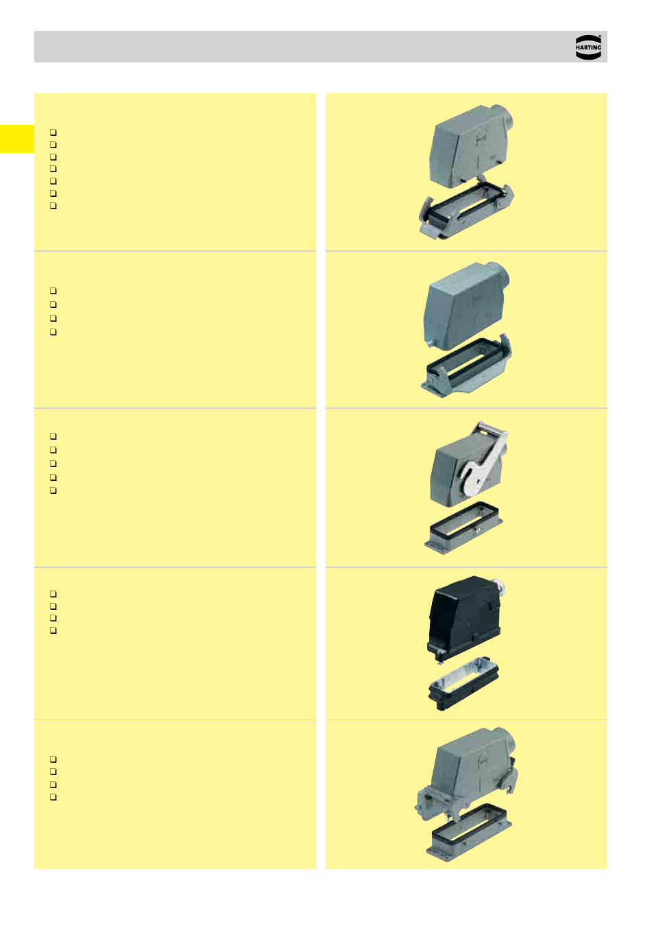 Summary locking systems, 00 . 12 summary locking systems | Northern Connectors Harting HAN Industrial Rectangular Connectors User Manual | Page 18 / 536