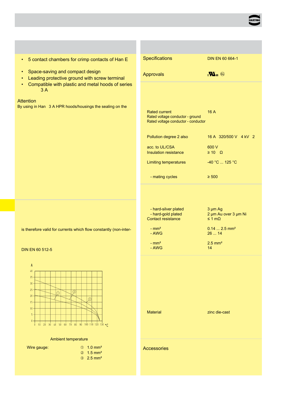 Han® q 5/0 crimp, Q 5/0 crimp, 13 . 10 han | Q 5/0 crimp features, Technical characteristics | Northern Connectors Harting HAN Industrial Rectangular Connectors User Manual | Page 199 / 536