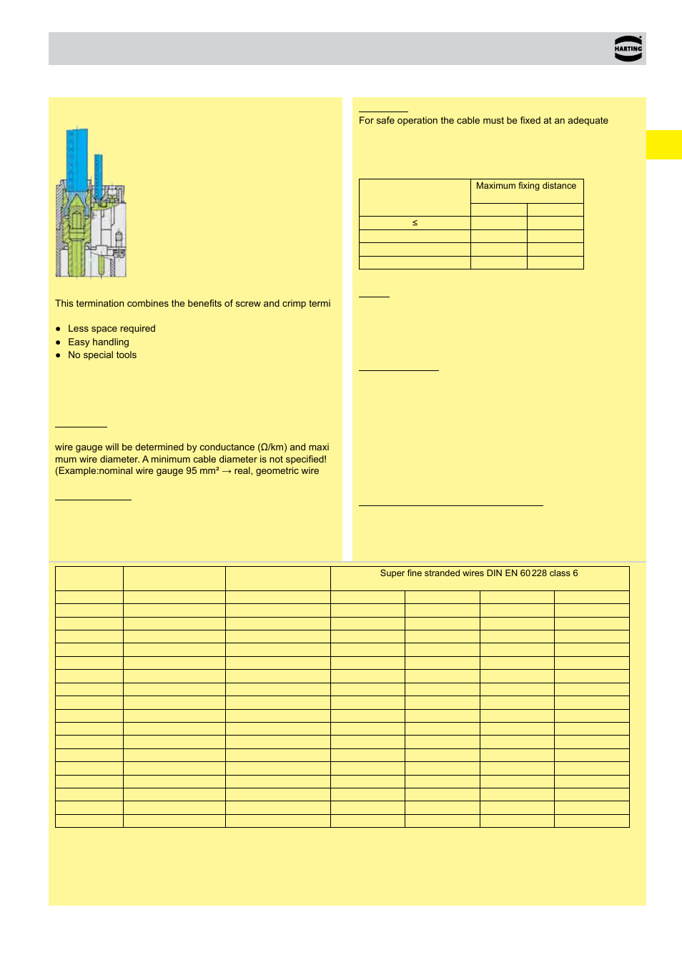 00 . 17 terminations technology, Axial screw terminal, Remarks on the axial screw technique | Northern Connectors Harting HAN Industrial Rectangular Connectors User Manual | Page 23 / 536