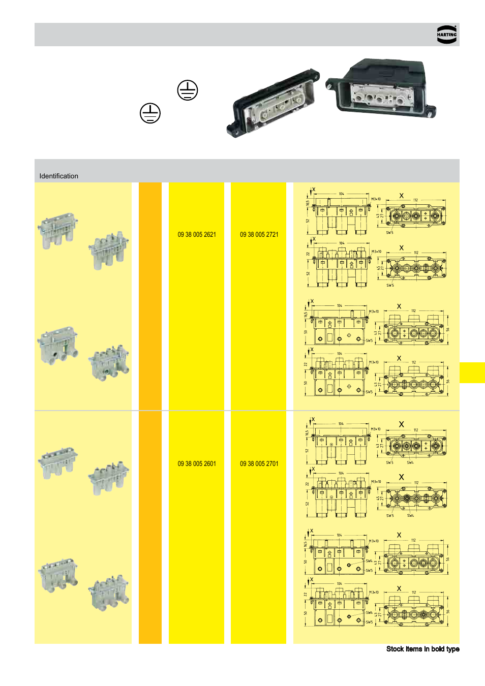 Inserts han® k 3/0, han® k 3/2, 3/0 without 3/2 with, K 3/0, han | Northern Connectors Harting HAN Industrial Rectangular Connectors User Manual | Page 230 / 536