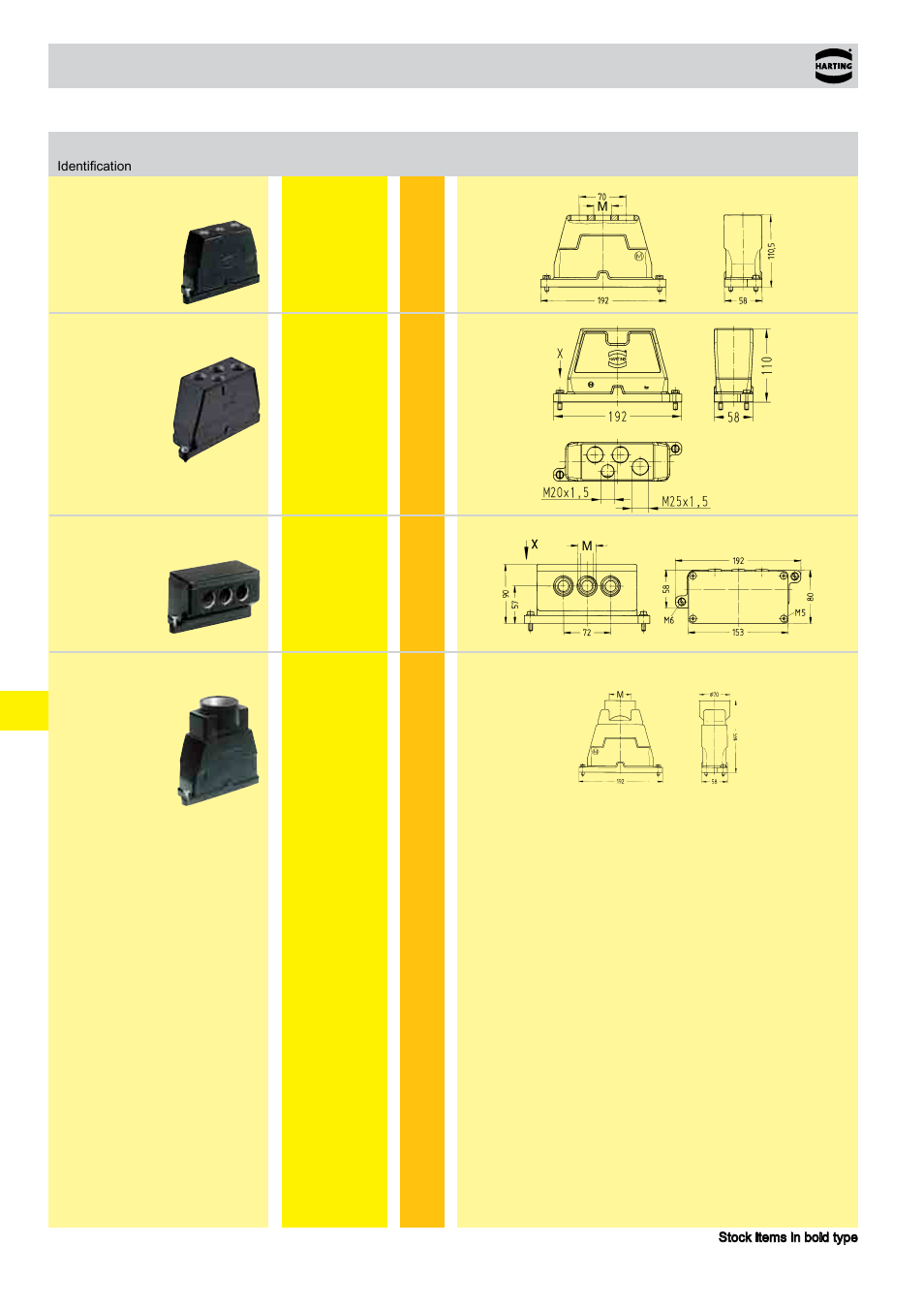 14 . 04 hoods/housings han, Size 24 b, Special hood/housing for han | K 3/0, han, K 3/2 | Northern Connectors Harting HAN Industrial Rectangular Connectors User Manual | Page 231 / 536