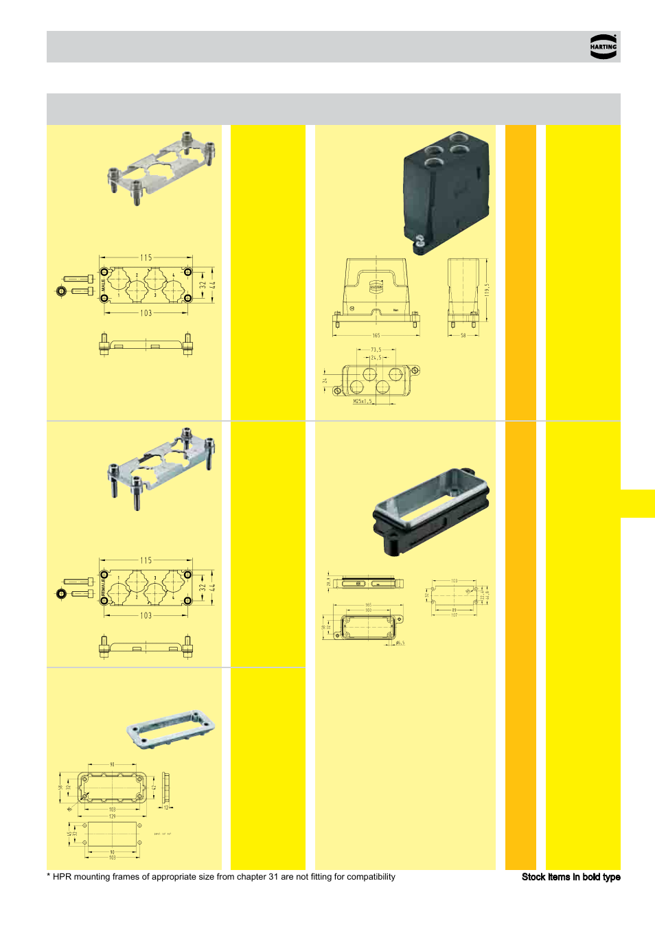 Hoods/housings for han® hc modular 250 enlarged, 09 han, Hc modular 250 enlarged | Northern Connectors Harting HAN Industrial Rectangular Connectors User Manual | Page 236 / 536