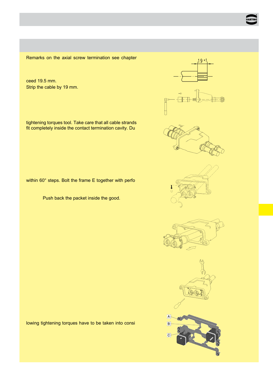 19 han, Hc modular 350 assembly instructions | Northern Connectors Harting HAN Industrial Rectangular Connectors User Manual | Page 246 / 536