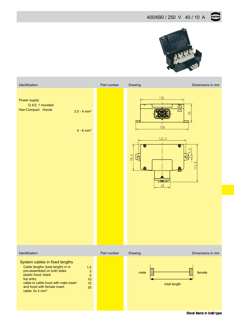 15 . 03 han-power | Northern Connectors Harting HAN Industrial Rectangular Connectors User Manual | Page 268 / 536