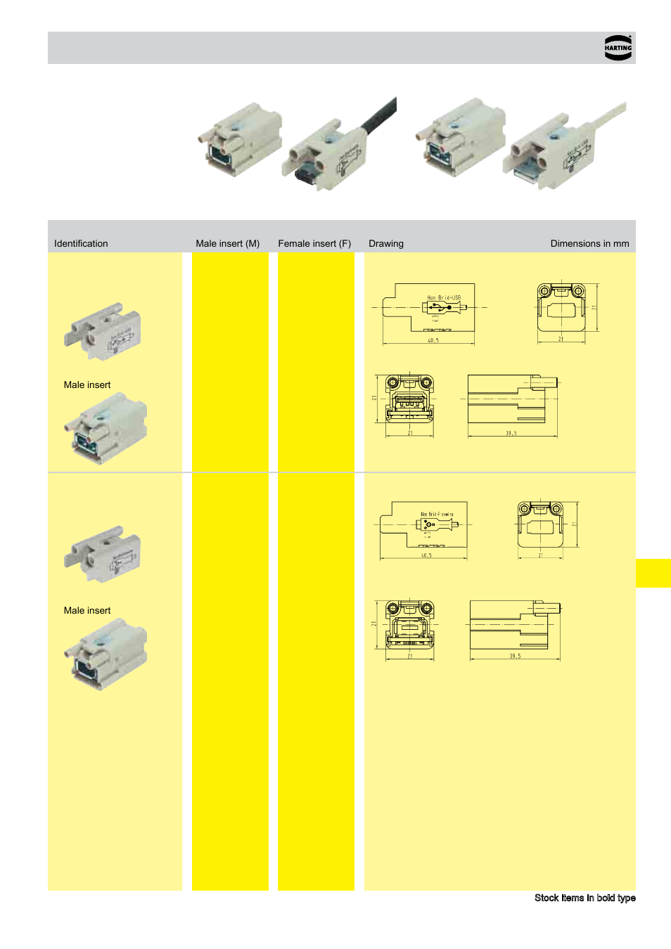 19 . 15 han-brid, Usb / han-brid, Firewire | 50 v 1 a | Northern Connectors Harting HAN Industrial Rectangular Connectors User Manual | Page 306 / 536