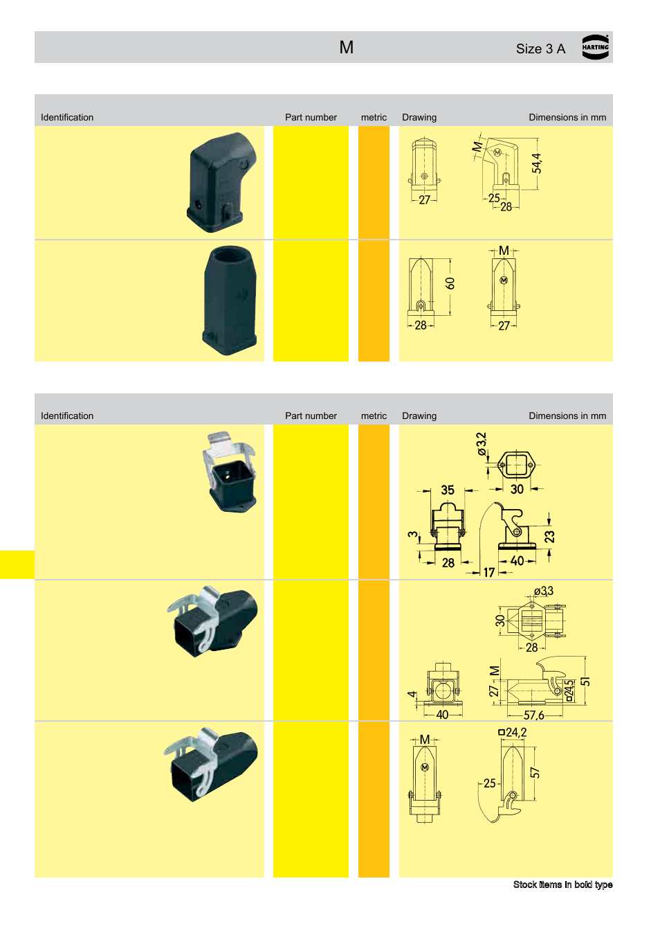 Hoods/housings han | Northern Connectors Harting HAN Industrial Rectangular Connectors User Manual | Page 315 / 536