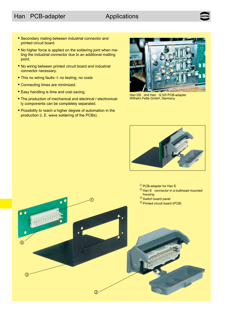 Applications, Pcb-adapter applications | Northern Connectors Harting HAN Industrial Rectangular Connectors User Manual | Page 339 / 536