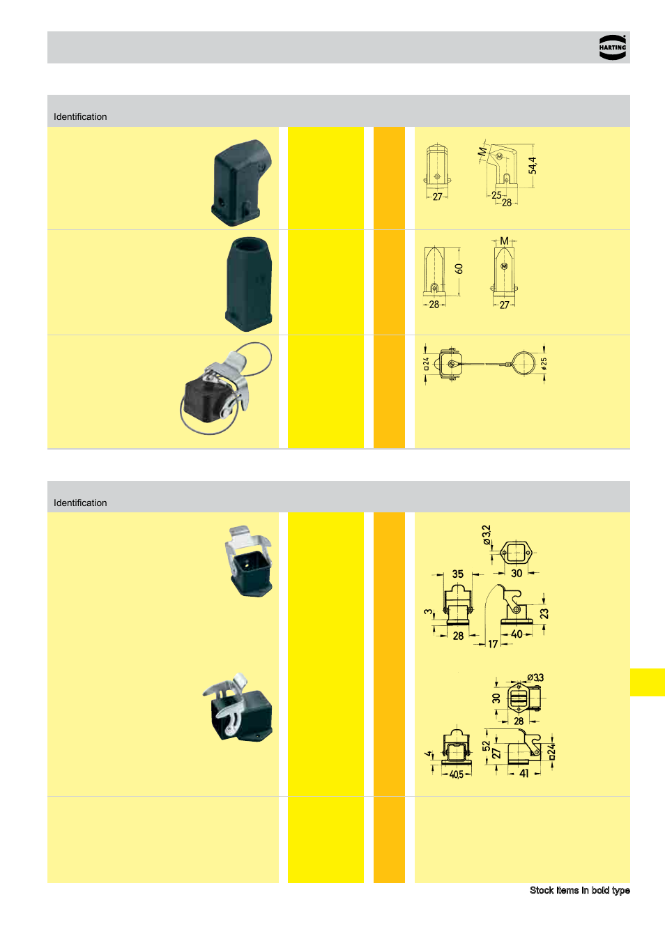 Han® m, Hoods/housings han, Size 3 a | Northern Connectors Harting HAN Industrial Rectangular Connectors User Manual | Page 349 / 536