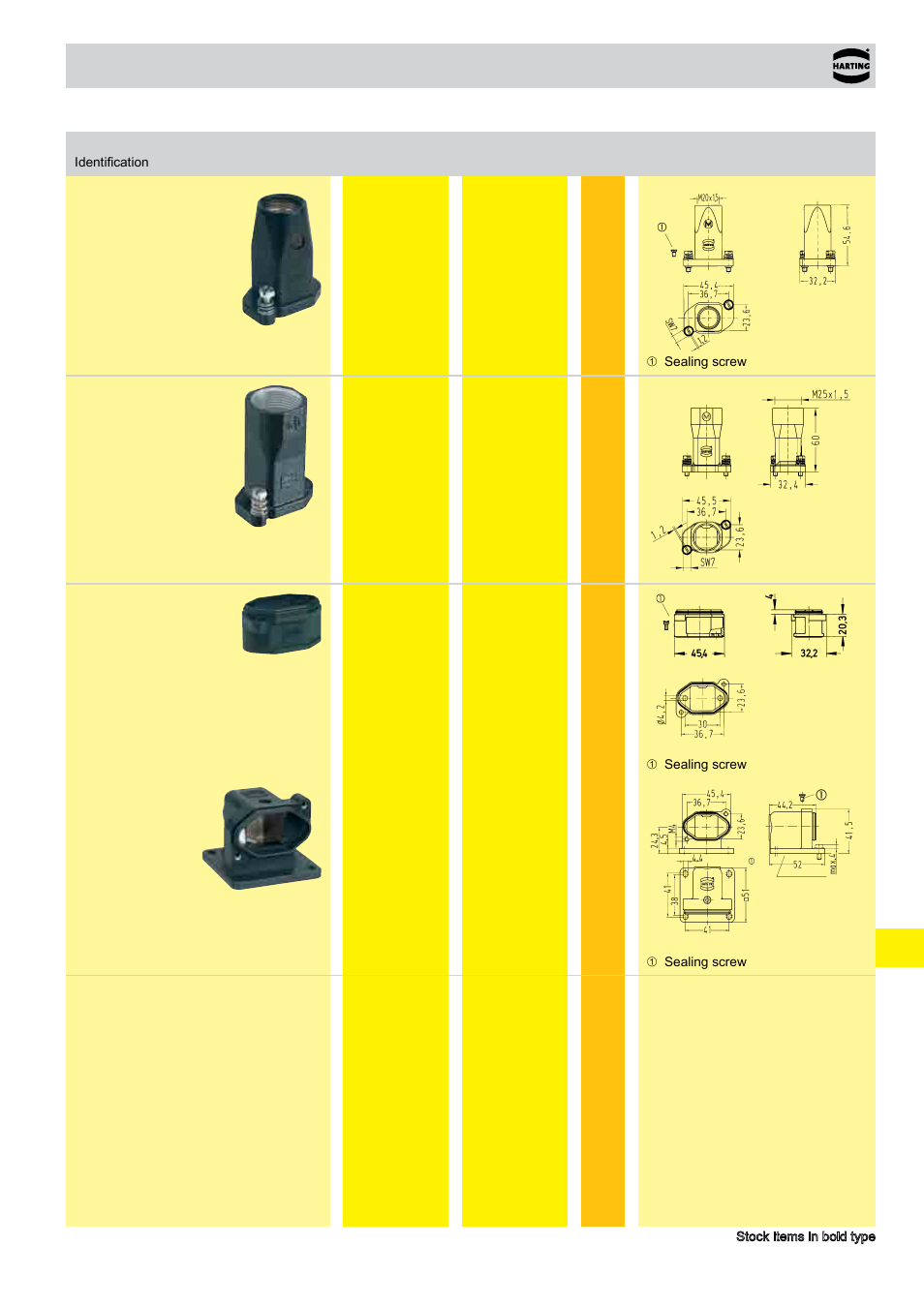 Han® hpr, Hoods/housings han, Size 3 a | Northern Connectors Harting HAN Industrial Rectangular Connectors User Manual | Page 353 / 536