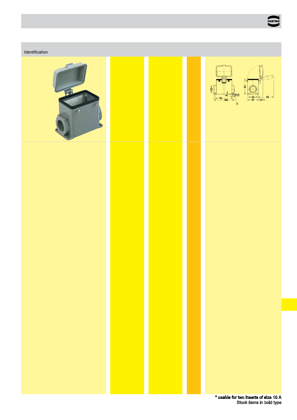 Standard hoods/housings han a, Size 32 a | Northern Connectors Harting HAN Industrial Rectangular Connectors User Manual | Page 369 / 536