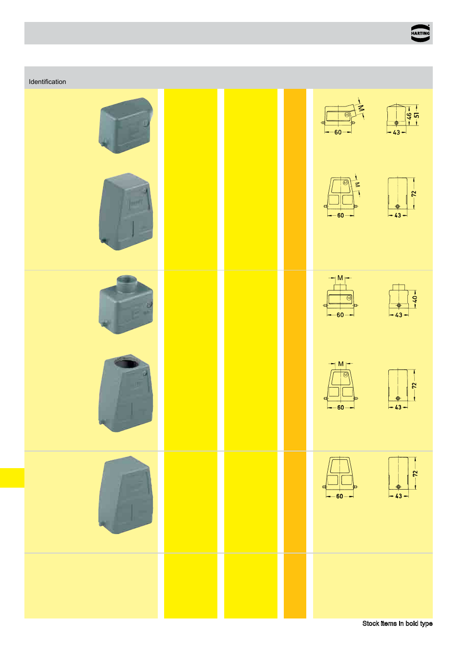 Size han® 6 b, Standard hoods/housings, Size han | Standard hoods/housings han, Size 6 b | Northern Connectors Harting HAN Industrial Rectangular Connectors User Manual | Page 370 / 536