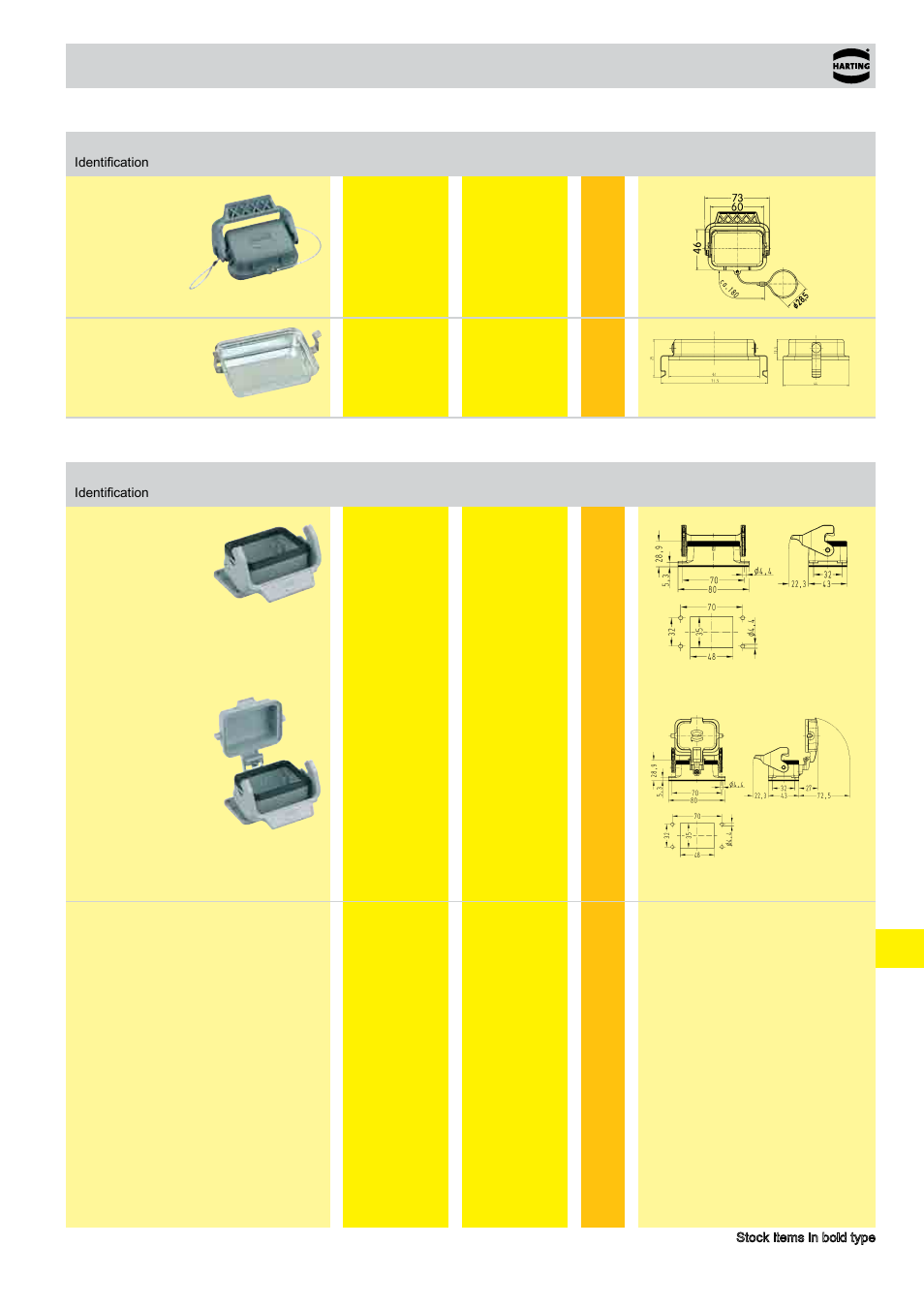 Standard hoods/housings han, Size 6 b | Northern Connectors Harting HAN Industrial Rectangular Connectors User Manual | Page 371 / 536