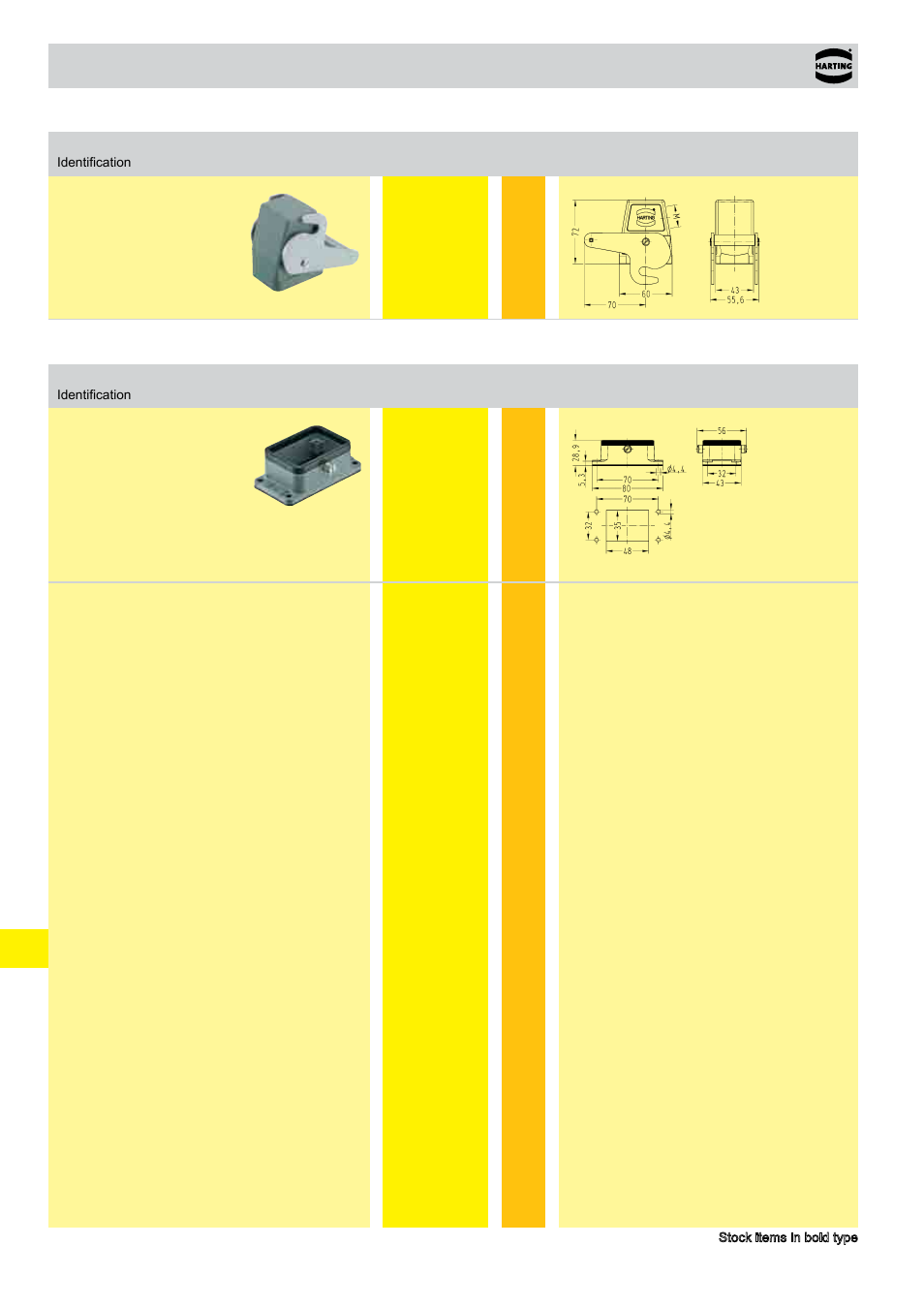 Standard hoods/housings han, Size 6 b | Northern Connectors Harting HAN Industrial Rectangular Connectors User Manual | Page 374 / 536