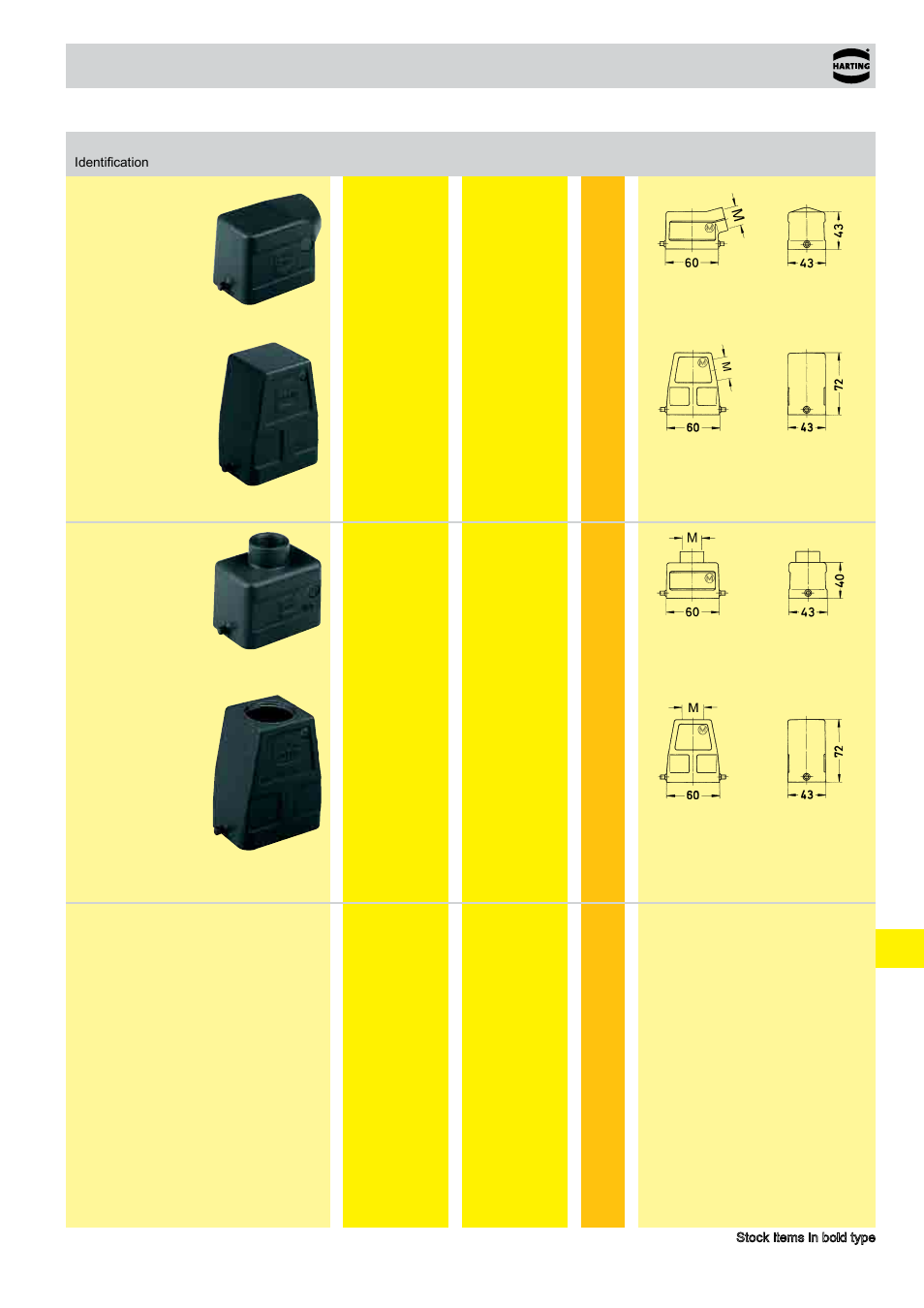 Han® m, Hoods/housings han, Size 6 b | Northern Connectors Harting HAN Industrial Rectangular Connectors User Manual | Page 375 / 536