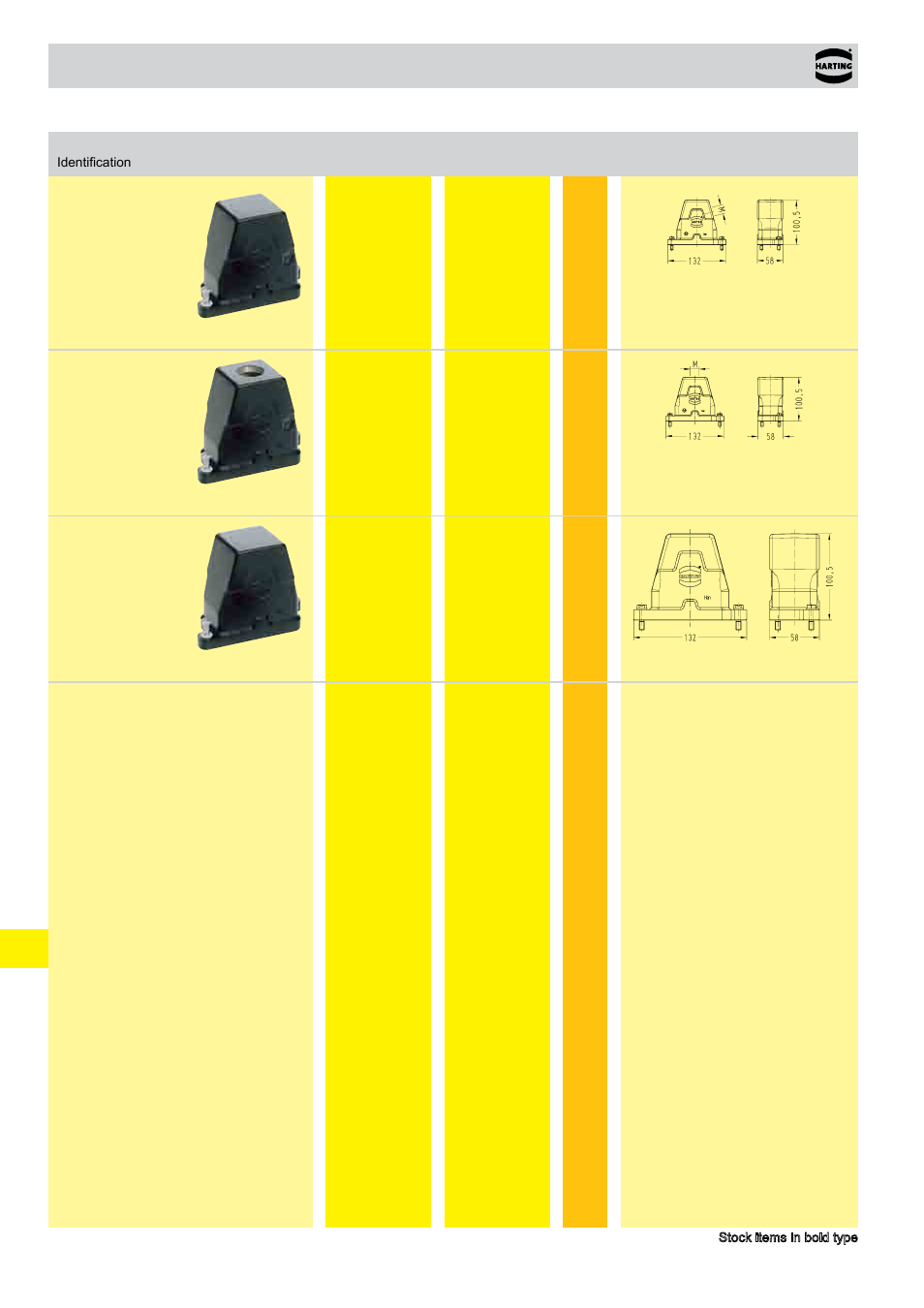 Han® hpr, Hoods/housings han, Size 6 b | Northern Connectors Harting HAN Industrial Rectangular Connectors User Manual | Page 380 / 536