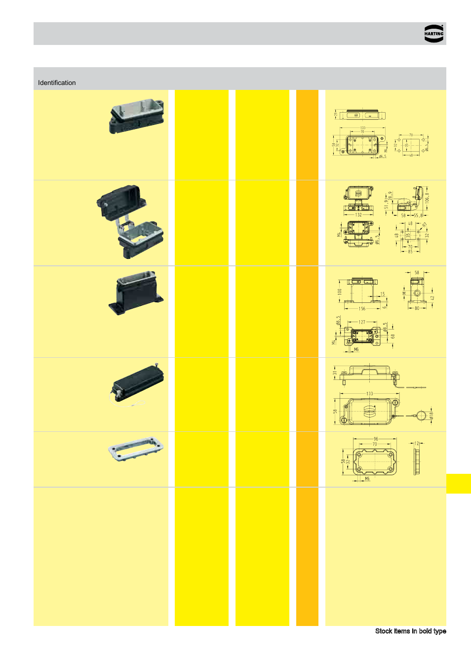 Hoods/housings han, Size 6 b | Northern Connectors Harting HAN Industrial Rectangular Connectors User Manual | Page 381 / 536