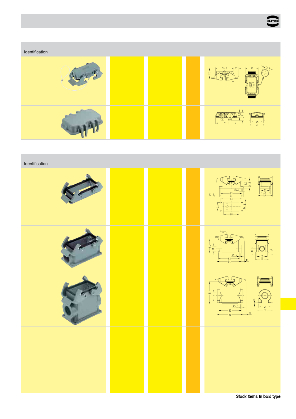 Standard hoods/housings han, Size 10 b | Northern Connectors Harting HAN Industrial Rectangular Connectors User Manual | Page 383 / 536