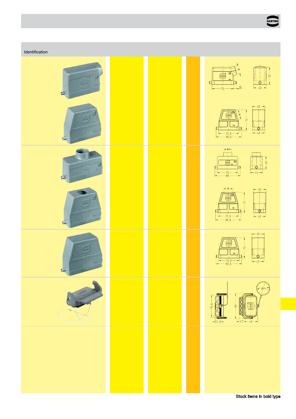 Standard hoods/housings han, Size 10 b | Northern Connectors Harting HAN Industrial Rectangular Connectors User Manual | Page 385 / 536